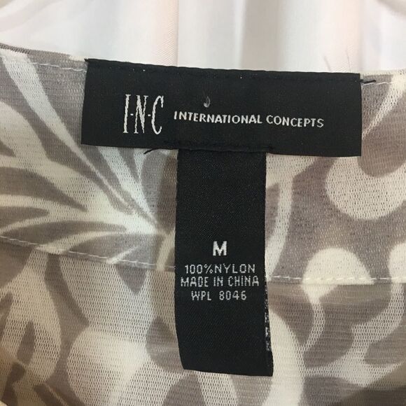 INC International Concepts Embellished Sheer Nylon Tunic Top Size Medium - Picture 3 of 7